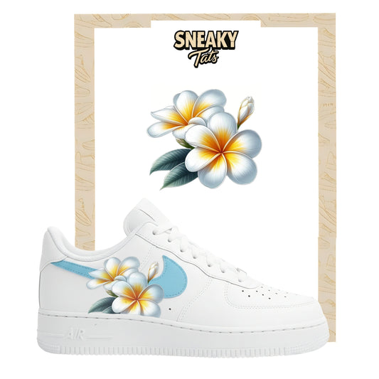 Sneakerfolien für Custom Sneaker Nike Air force 1 und Jordan exotische Blume