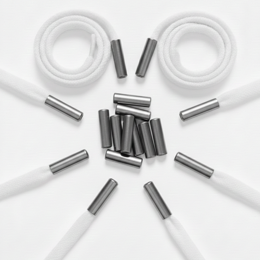 Lace Aglets silber matt