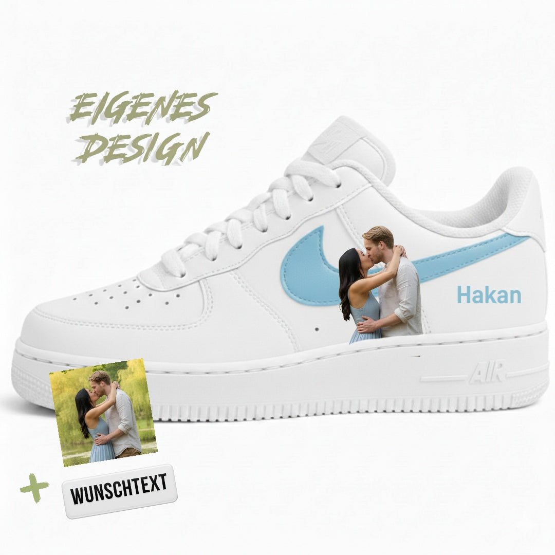 Eigenes Design Air Force 1  "hellblau"