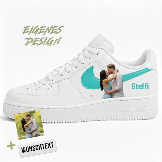 Eigenes Design Air Force 1  "türkis"