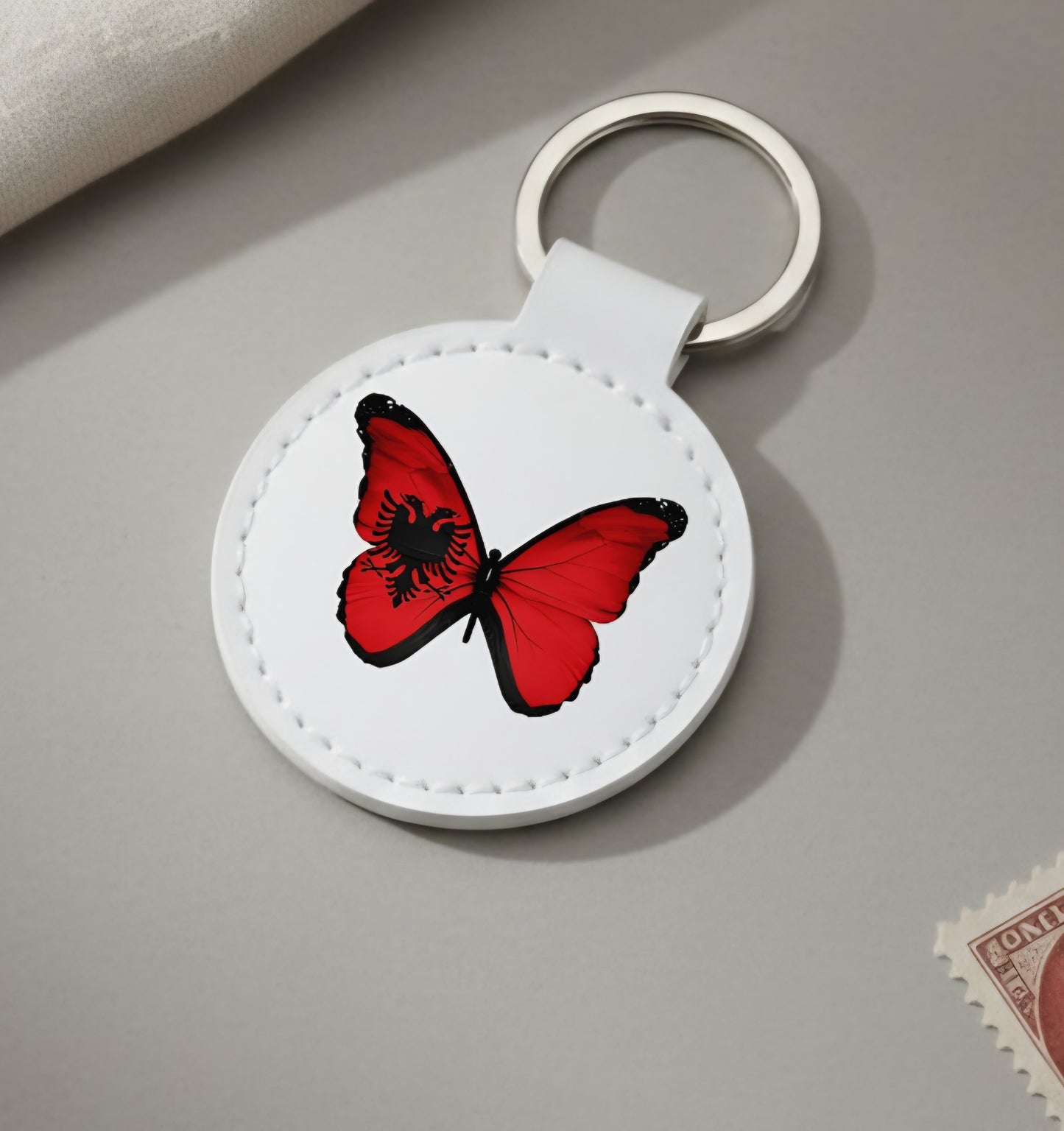 Schlüsselanhänger Albanien Schmetterling 002