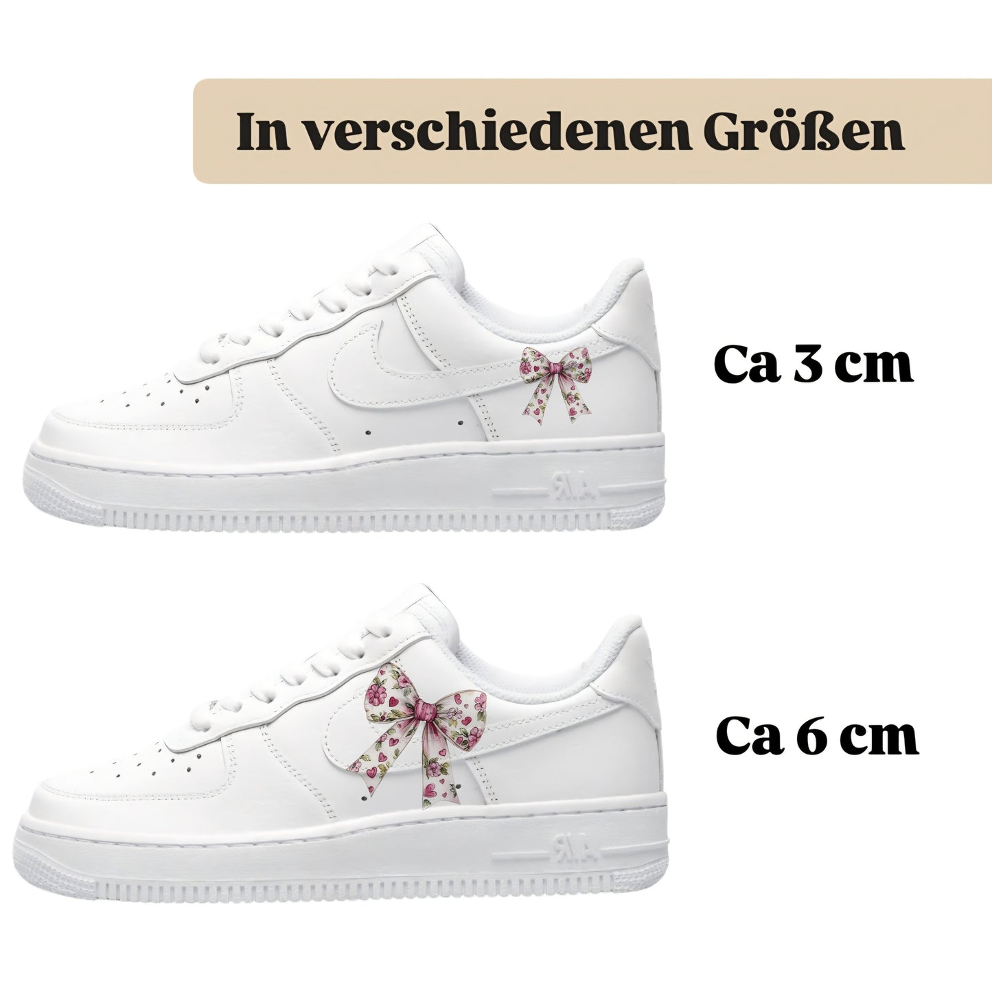Schleife für Schuhe mit blumenmuster
