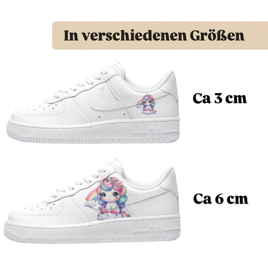 Einhorn Bügelmotiv für Kinderschuhe von sneaktytats