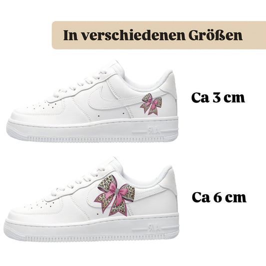 schleifen mit tigermuster bügelfolie designe deine eigenen schuhe