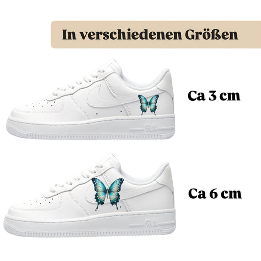 Bügelbild für Schuhe zum selber personalisieren custom Sneaker Schmetterling