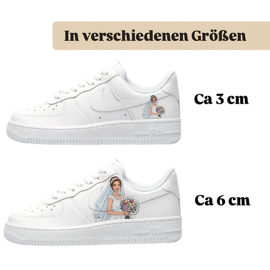 Bügelbild für alle Schuhe zum selber gestalten custom Sneaker wedding Hochzeit
