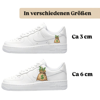 Hype Money Dollars Bügelbild zum Selbstgestalten für alle Sneaker 