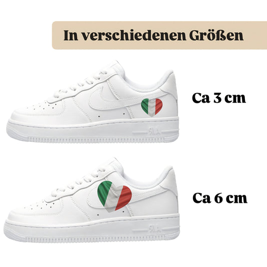 Sneakerfolien für verschiedene Schuharten Nike Adidas Puma Herz Italien