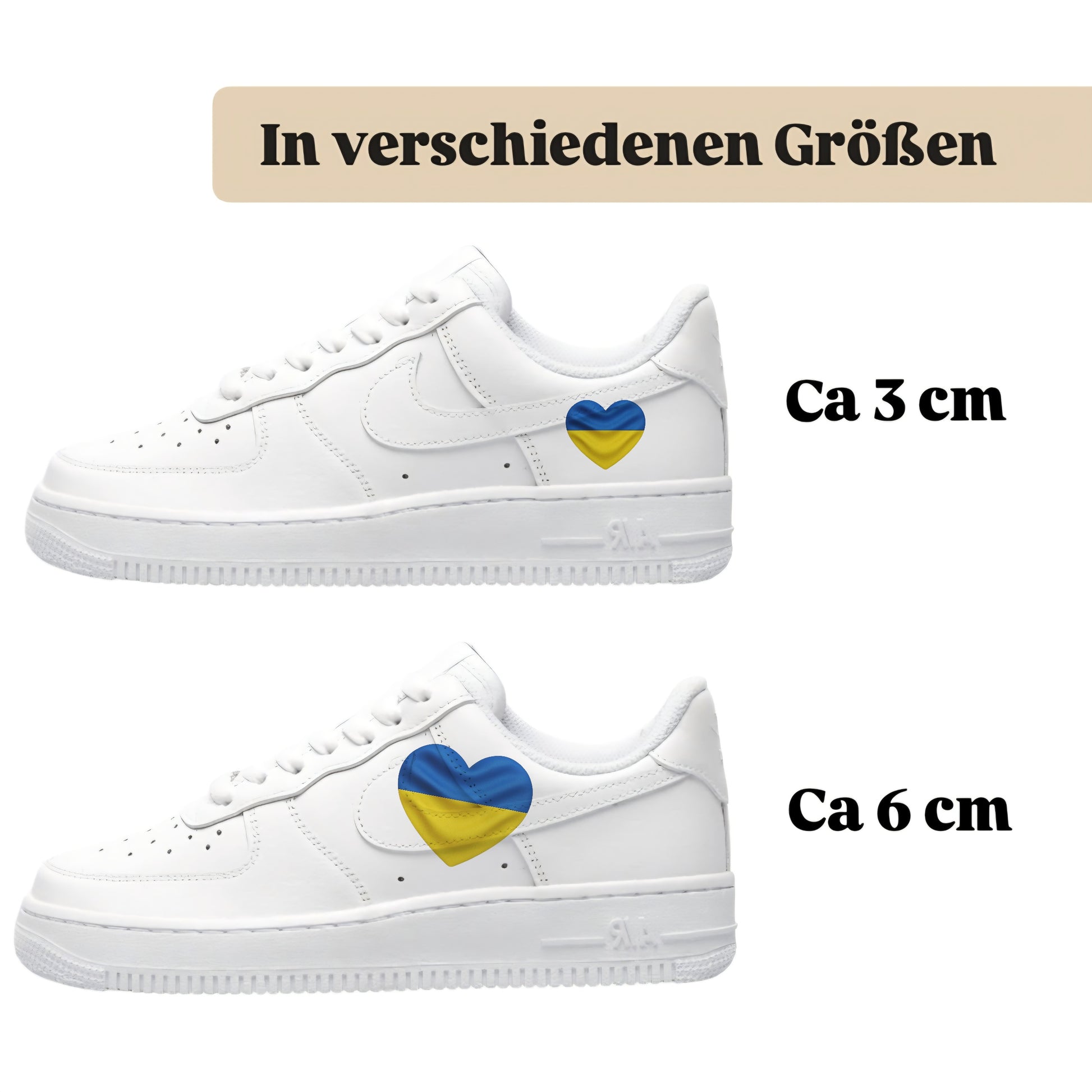 Bügelbild für alle Schuhe zum selber gestalten custom Sneaker Ukraine