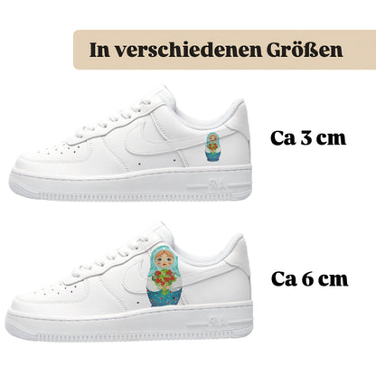 Bügelbilder für mehrere Sneakerarten Matroschka