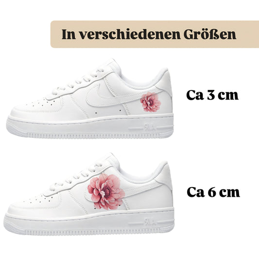 Bügelbild für Schuhe zum selber personalisieren custom Sneaker Blume