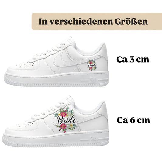 Bügelbild für alle Schuhe zum selber gestalten custom Sneaker wedding Hochzeit