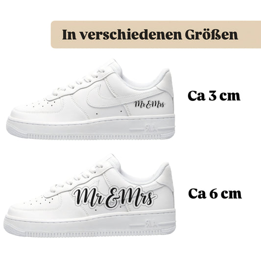 Bügelbild für alle Schuhe zum selber gestalten custom Sneaker wedding Hochzeit