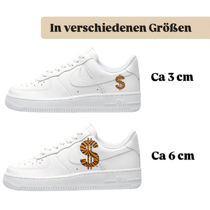 Zebra Dollar Bügelfolie für deine sneaker von sneakytats